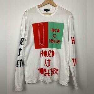 Comme Des Garçons Homme Plus Shirt White Hold It Together Size Medium Japan